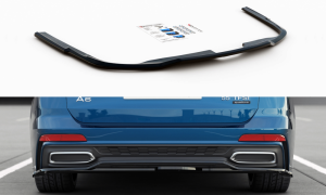 Splitter tylny środkowy Audi A6 S-Line Avant C8 (czarny mat)