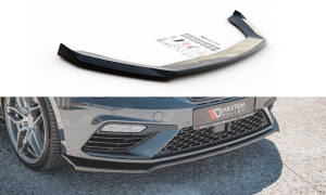 Splitter przedni V7 Seat Leon Cupra / FR MK3 FL (czarny mat)
