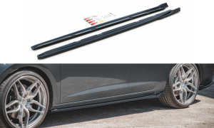 Dokładki progów V4 Seat Leon Cupra / FR MK3 FL (czarny mat)