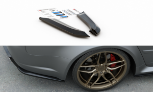 Splittery tylne boczne V2 Audi RS4 Sedan B7 (czarny mat)