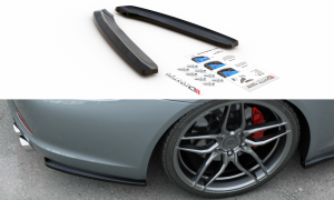 Splittery tylne boczne Porsche 911 Carrera 991 (czarny mat)