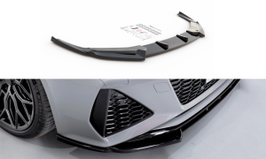 Splitter przedni V1 Audi RS6 C8 (czarny mat)