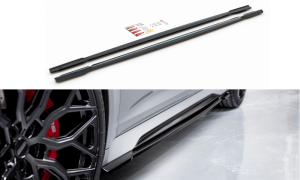 Dokładki progów V1 Audi RS6 C8 (czarny mat)