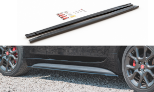 Dokładki progów Fiat 124 Spider Abarth (czarny mat)